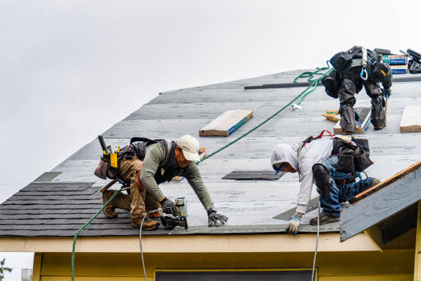 Professional Roofing technician working in Lake Como, NJ